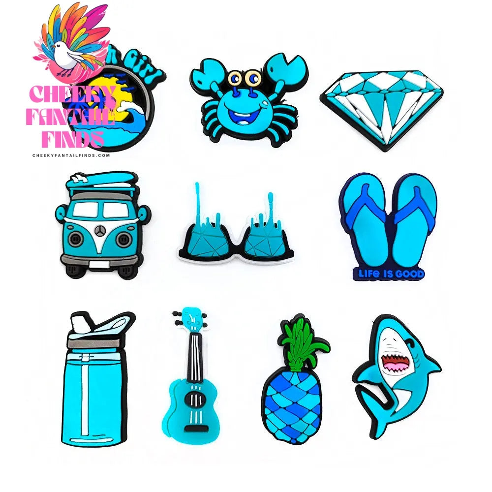 Cute Cartoon Hole Shoe Flower Accessories Cheeky Fantail Finds