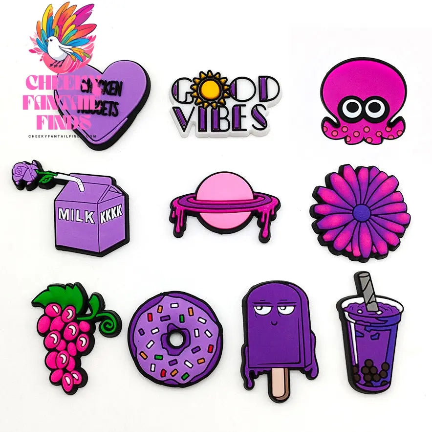 Cute Cartoon Hole Shoe Flower Accessories Cheeky Fantail Finds