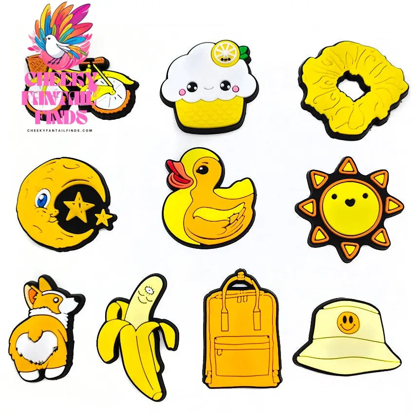 Cute Cartoon Hole Shoe Flower Accessories Cheeky Fantail Finds