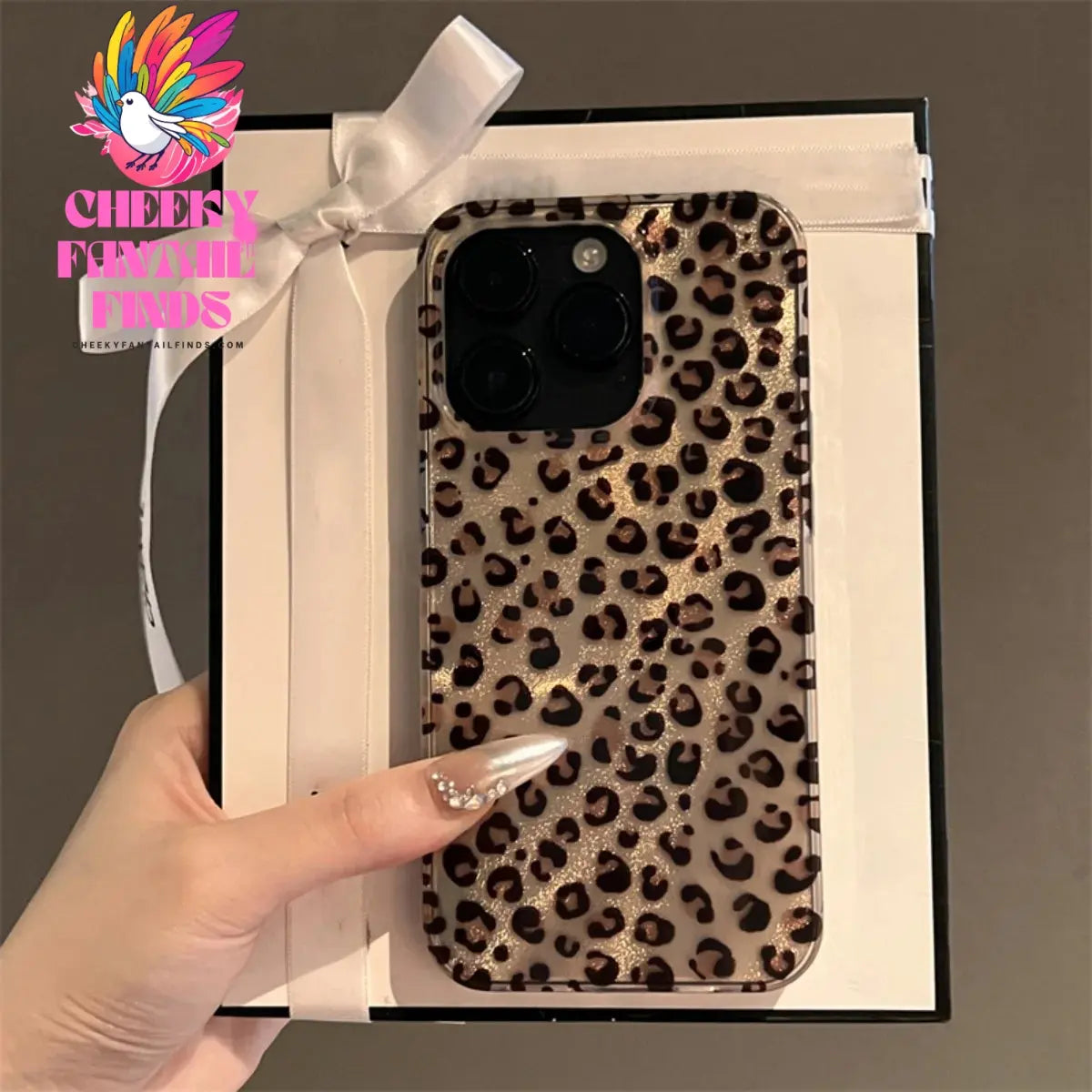Cute Leopard Print Case for iPhone 16 15 14 13 12 Pro Max 11 Stylish Animal Pattern Soft Shockproof Back Cases Coque Cheeky Fantail Finds