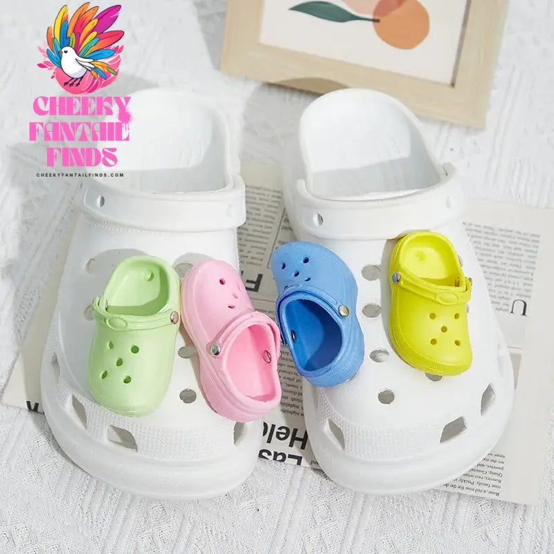 Cute Simulated Mini Shoes Charms for Clogs Sandals Decorations Charms Accessories Womens Girls Mens Funny Shoes Decor Gifts Cheeky Fantail Finds