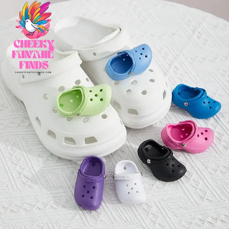 Cute Simulated Mini Shoes Charms for Clogs Sandals Decorations Charms Accessories Womens Girls Mens Funny Shoes Decor Gifts Cheeky Fantail Finds