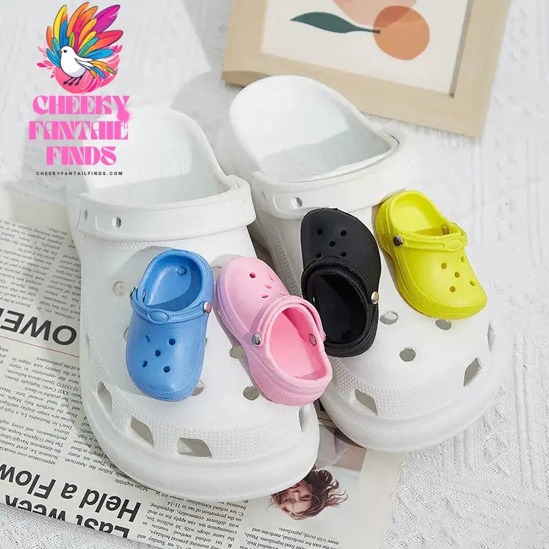 Cute Simulated Mini Shoes Charms for Clogs Sandals Decorations Charms Accessories Womens Girls Mens Funny Shoes Decor Gifts Cheeky Fantail Finds