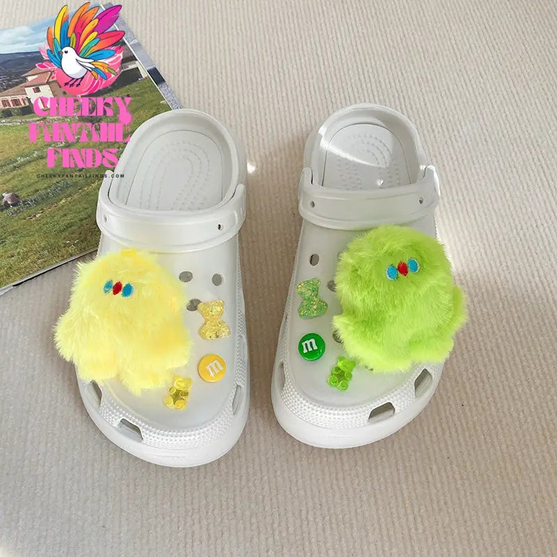 Cute Sneakers Accessories Shoe Buckle Cartoon Plush Decoration Cheeky Fantail Finds