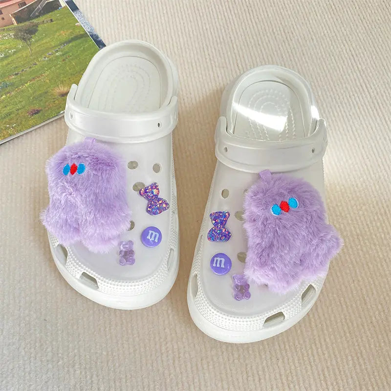 Cute Sneakers Accessories Shoe Buckle Cartoon Plush Decoration Cheeky Fantail Finds