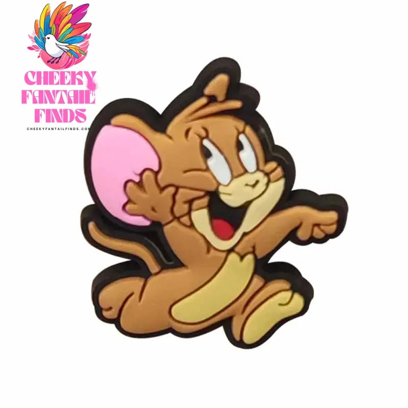 Cute Tom and Jerry Series Shoe Charms Set For Clogs Bogg Bag Bubble Slides Sandals PVC Shoe Decorations Beach Bag Accessories Cheeky Fantail Finds