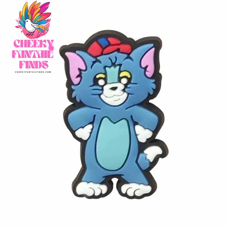 Cute Tom and Jerry Series Shoe Charms Set For Clogs Bogg Bag Bubble Slides Sandals PVC Shoe Decorations Beach Bag Accessories Cheeky Fantail Finds