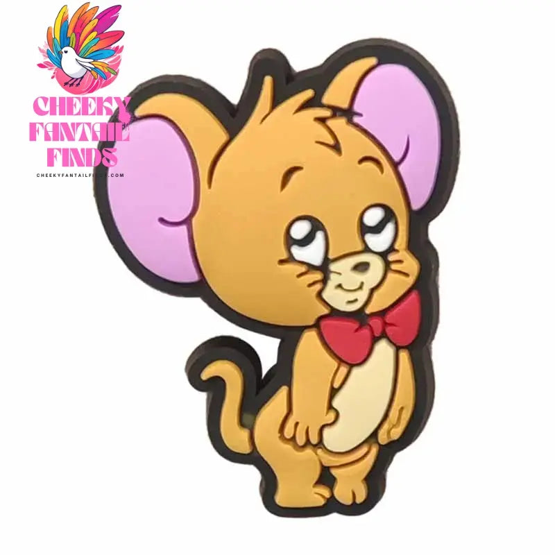 Cute Tom and Jerry Series Shoe Charms Set For Clogs Bogg Bag Bubble Slides Sandals PVC Shoe Decorations Beach Bag Accessories Cheeky Fantail Finds