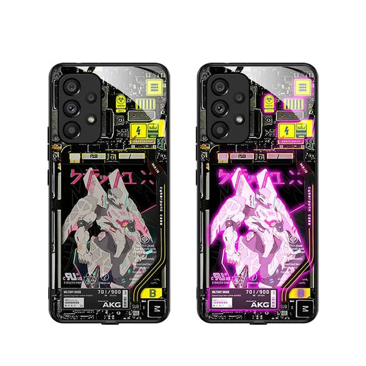CyberPunk lights up phone cases for iphone16 15 pro 14plus 13promax, Samsung, Huawei, Xiaomi, OnePlus, OPPO, VIVO mobile covers Cheeky Fantail Finds