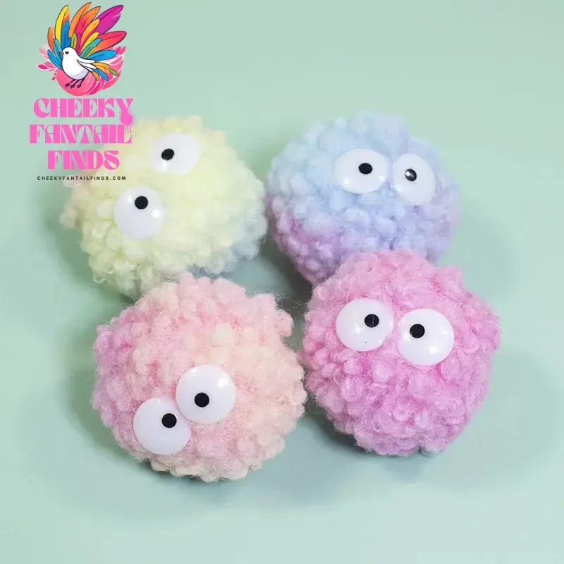 DIY Black Plush Ball Shoes Charms for Furry Ball Cute Hole Shoe Charms Designer Lovely Accessories All-match Hot Sale 2024 Cheeky Fantail Finds