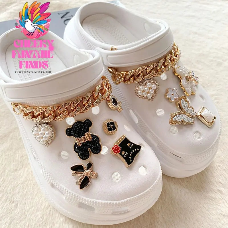 DIY Sneakers Accessories Shoe Buckle Chain Decoration Cheeky Fantail Finds