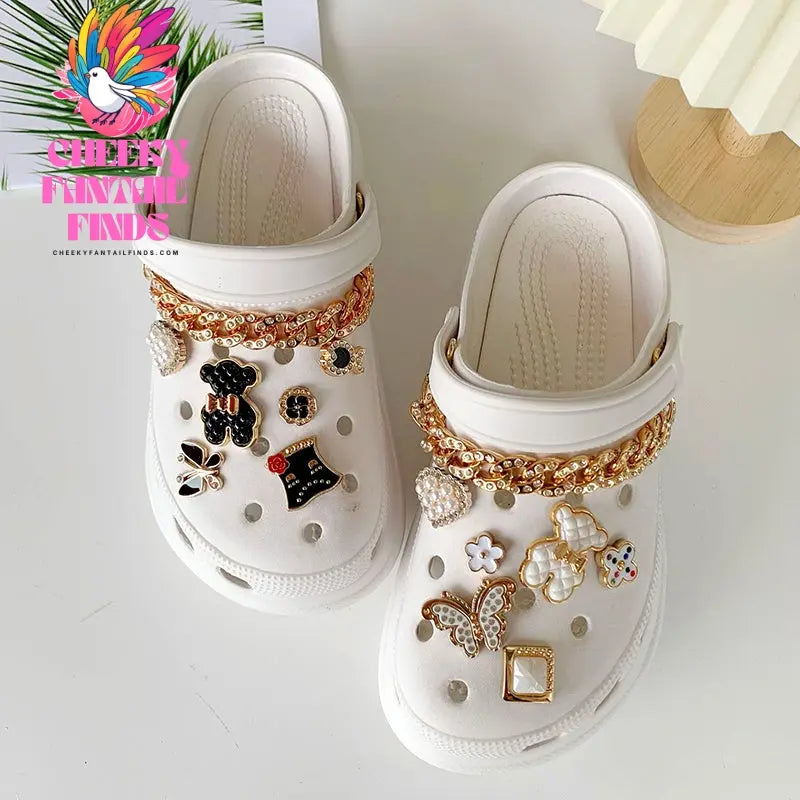 DIY Sneakers Accessories Shoe Buckle Chain Decoration Cheeky Fantail Finds