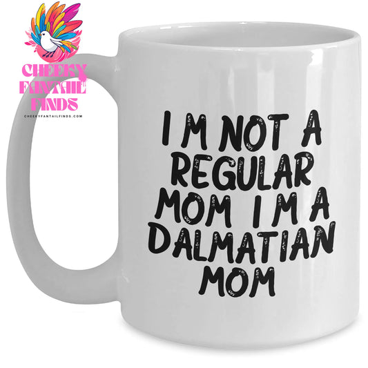 Dalmatian Dog Mom Gifts Funny Quote White Coffee Mug for Dad on Father's Day from Family - Main