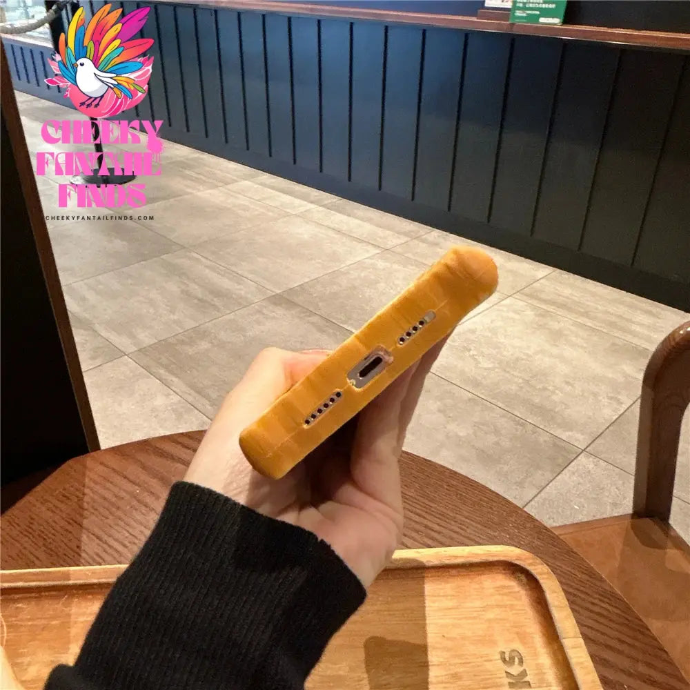 Delicious 3D Toast Bread Phone Case for iPhone 16Pro max 15 14 13 12 11 Xs Xr 8plus Cookie Egg Handle Holder Funny Cartton Cover Cheeky Fantail Finds