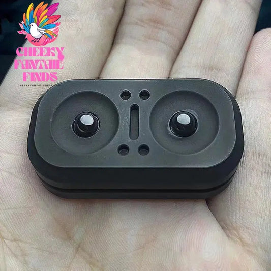 EDC Owl Fidget Slider Magnetic Metal Push Slider Fidget Spinner Adult Antistress Stress Relief Hand Spinner ADHD Autism Toy Gift Cheeky Fantail Finds