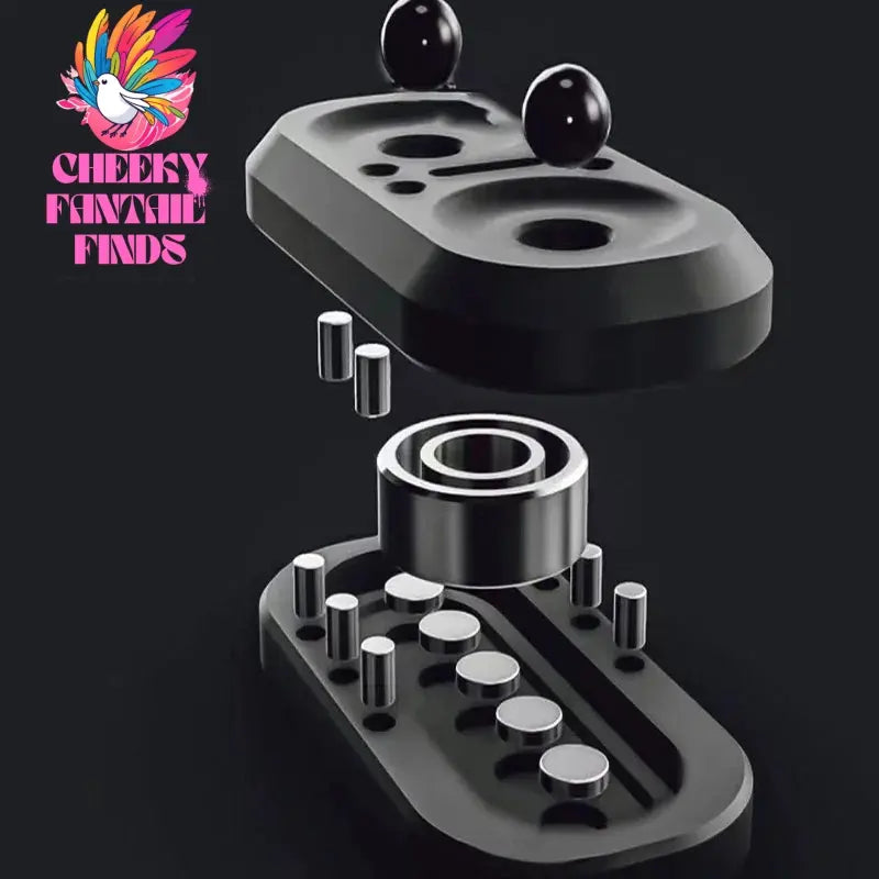 EDC Owl Fidget Slider Magnetic Metal Push Slider Fidget Spinner Adult Antistress Stress Relief Hand Spinner ADHD Autism Toy Gift Cheeky Fantail Finds