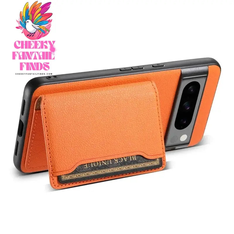 EUCAGR Luxury Multifunctional Leather Magnetic Wallet Phone Case for Google Pixel 9 8 7 6 Pro 8A 7A 6A Card Slot Holder Cover Cheeky Fantail Finds