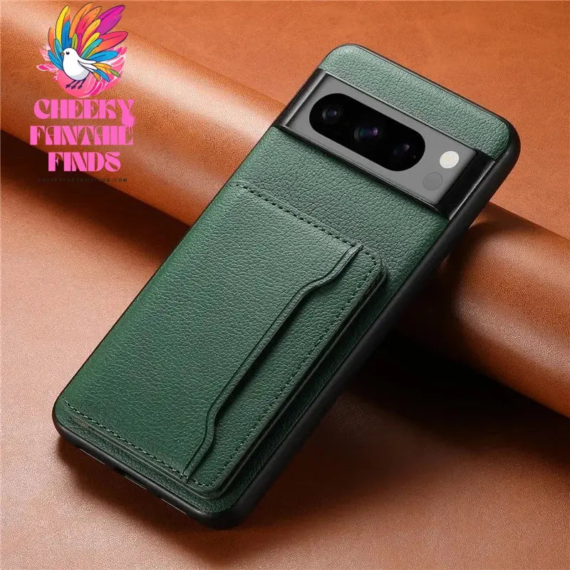 EUCAGR Luxury Multifunctional Leather Magnetic Wallet Phone Case for Google Pixel 9 8 7 6 Pro 8A 7A 6A Card Slot Holder Cover Cheeky Fantail Finds
