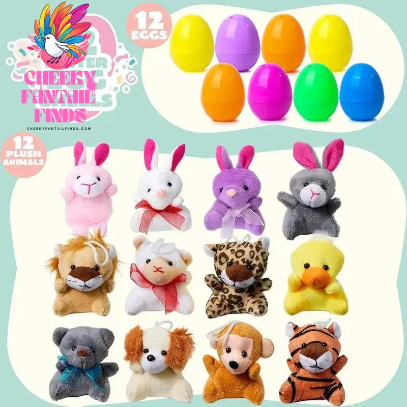 Easter Fillable Eggs Colorful Plastic Eggshell Creative Easter Gift Box Children's Toys Wedding Birthday Party Decor Cheeky Fantail Finds