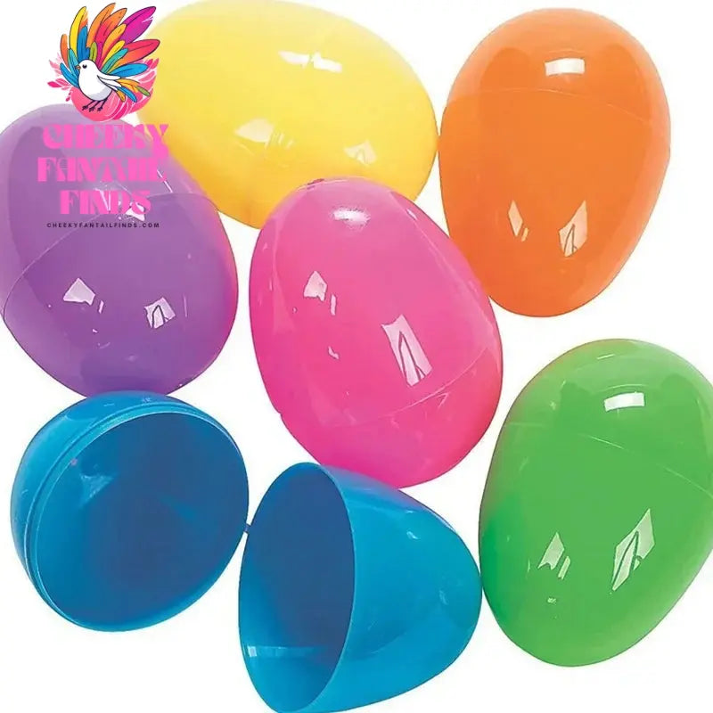 Easter Fillable Eggs Colorful Plastic Eggshell Creative Easter Gift Box Children's Toys Wedding Birthday Party Decor Cheeky Fantail Finds