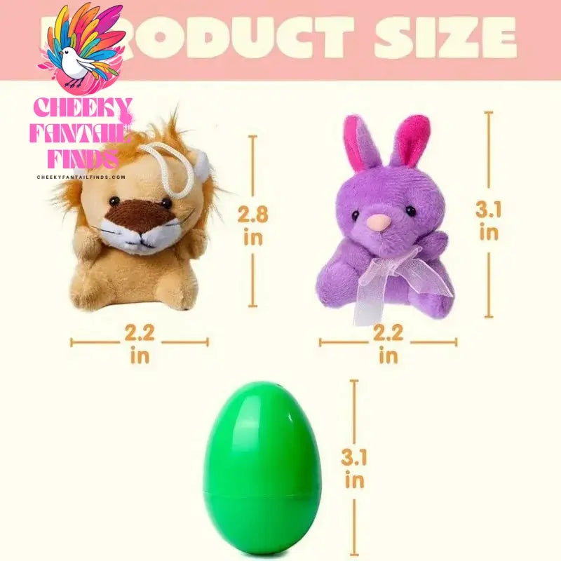 Easter Fillable Eggs Colorful Plastic Eggshell Creative Easter Gift Box Children's Toys Wedding Birthday Party Decor Cheeky Fantail Finds