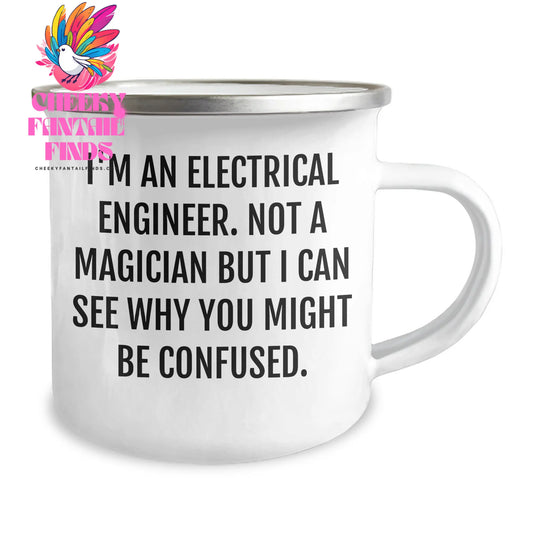 Electrical Engineer Gifts from Men - Funny Camping Mug for Dad's Unique Electrical Engineer Father's Day Unique Gifts - Image 2