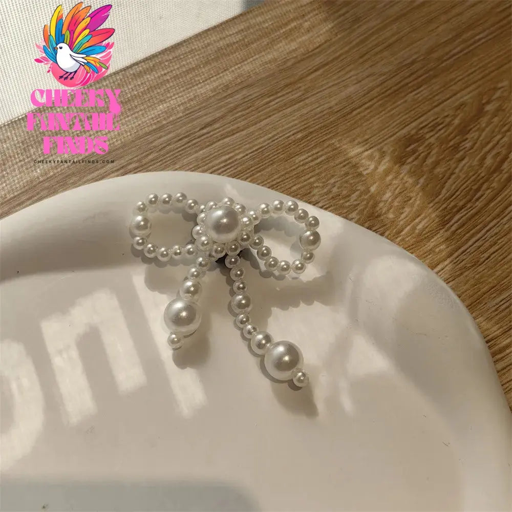 Fashion Shoelaces Clips Buckle Decorations Rhinestones Pearl Gem Casual Flower Shoes Accessories Shoe Charms for Sneakers 1PCS Cheeky Fantail Finds