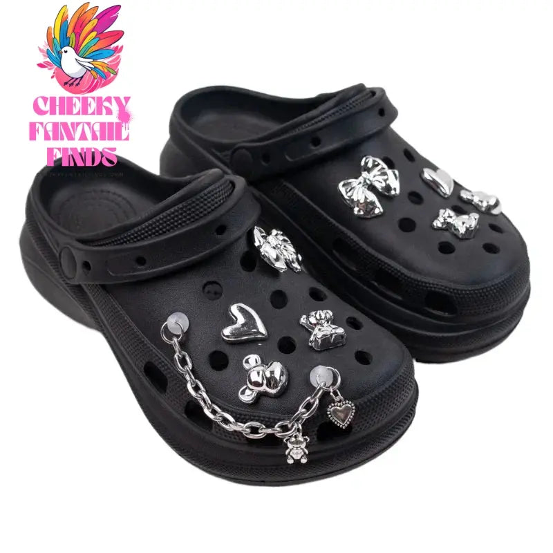 Fashion Trends Shoe Charms DIY Acrylic Cartoon Bear Decoration Buckle for Hole Shoe Charm Accessories Kids Party Girls Gift Cheeky Fantail Finds