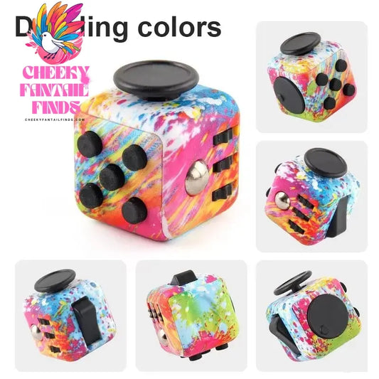 Fidget Cube Antistress Hand Spinner Decompression Toy for Autism ADHD Anxiety Sensory Toys for Kids Adults Stress Relief Toys Cheeky Fantail Finds