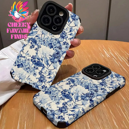 Floral Pattern Phone Case Decorative Phone Protective Cover Phone Cases Compatible with IPhone 16 Pro Max 15 Pro 14Plus 13 12 11 Cheeky Fantail Finds