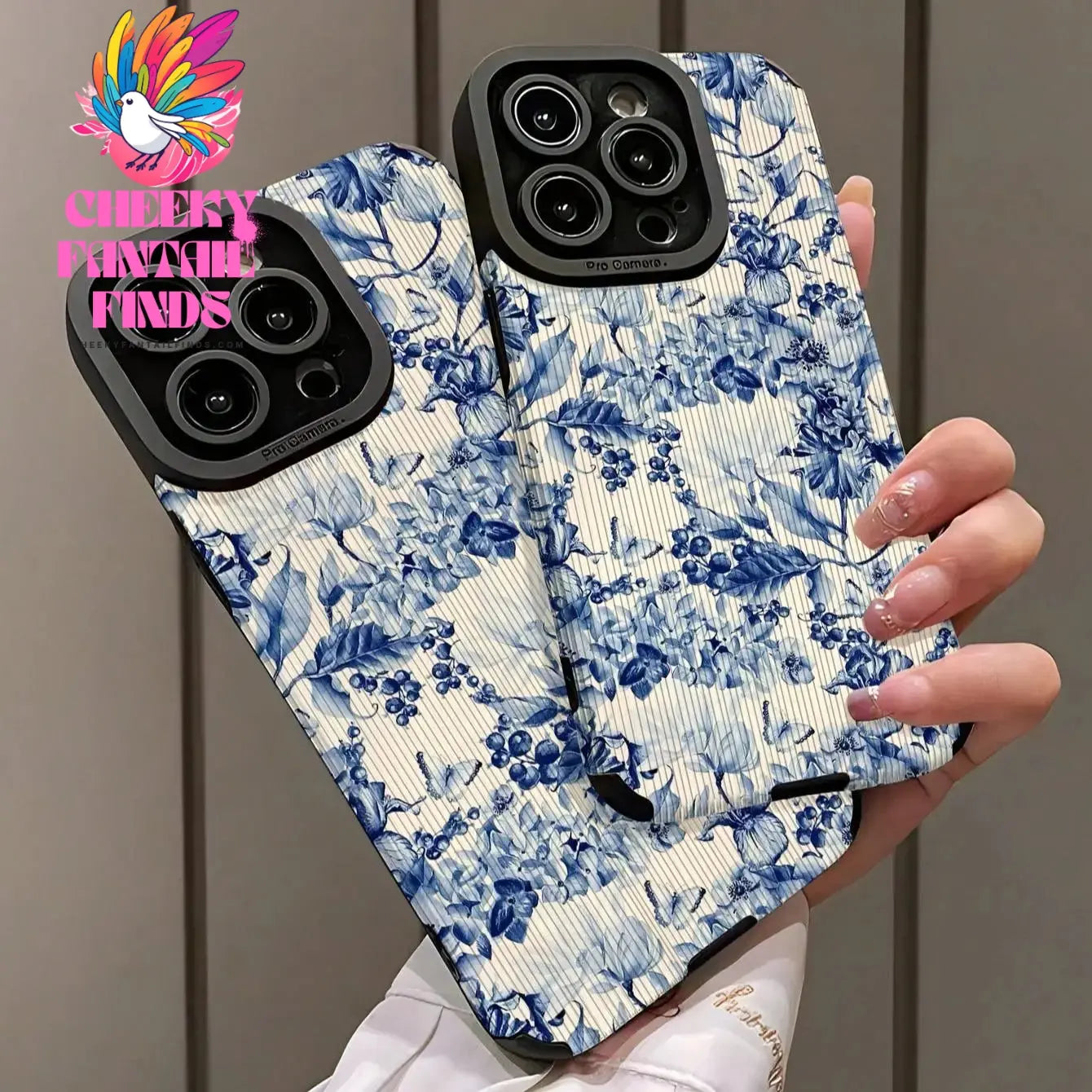 Floral Pattern Phone Case Decorative Phone Protective Cover Phone Cases Compatible with IPhone 16 Pro Max 15 Pro 14Plus 13 12 11 Cheeky Fantail Finds