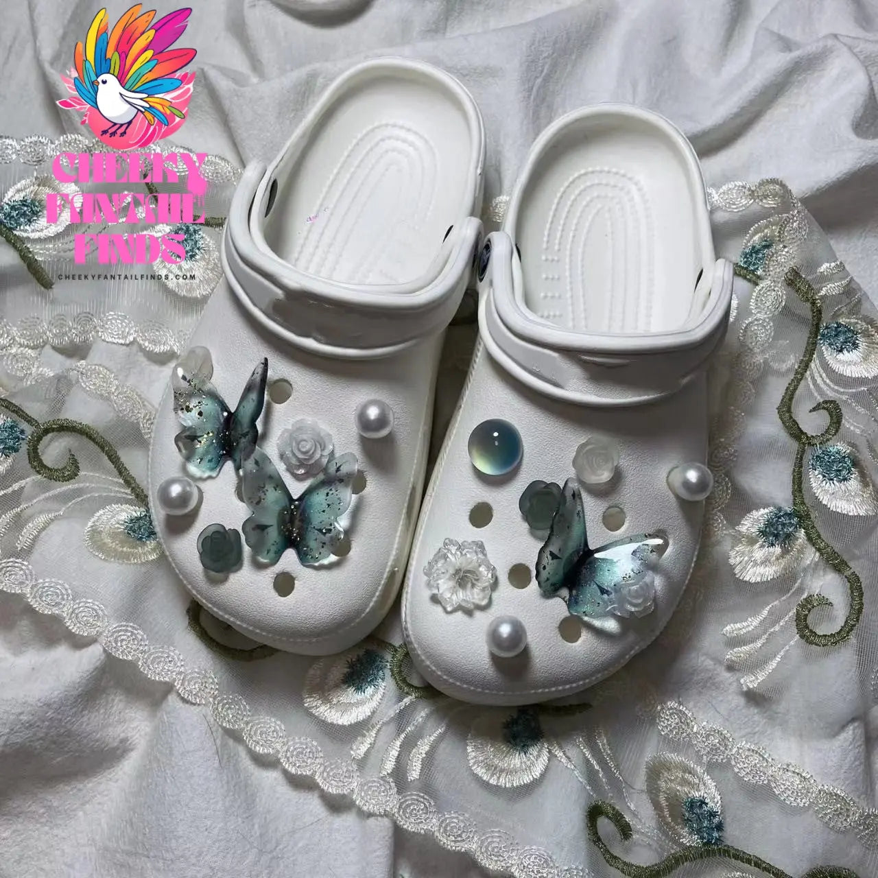 Flower Shoe Buckle Accessories Upper Decoration Cheeky Fantail Finds