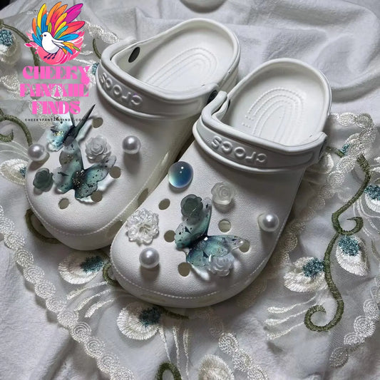 Flower Shoe Buckle Accessories Upper Decoration Cheeky Fantail Finds