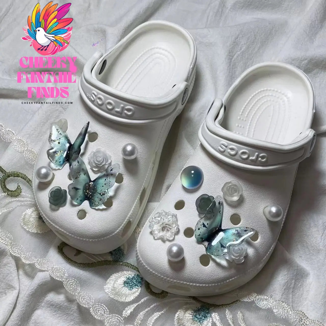 Flower Shoe Buckle Accessories Upper Decoration Cheeky Fantail Finds