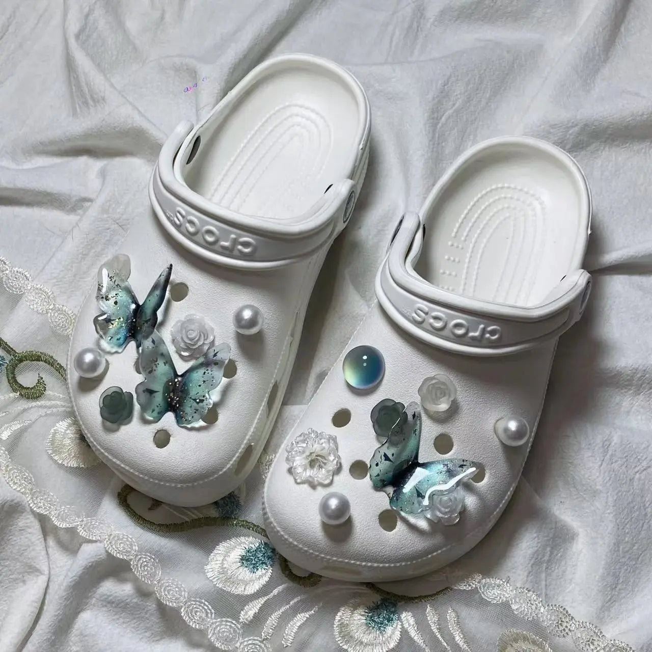 Flower Shoe Buckle Accessories Upper Decoration Cheeky Fantail Finds