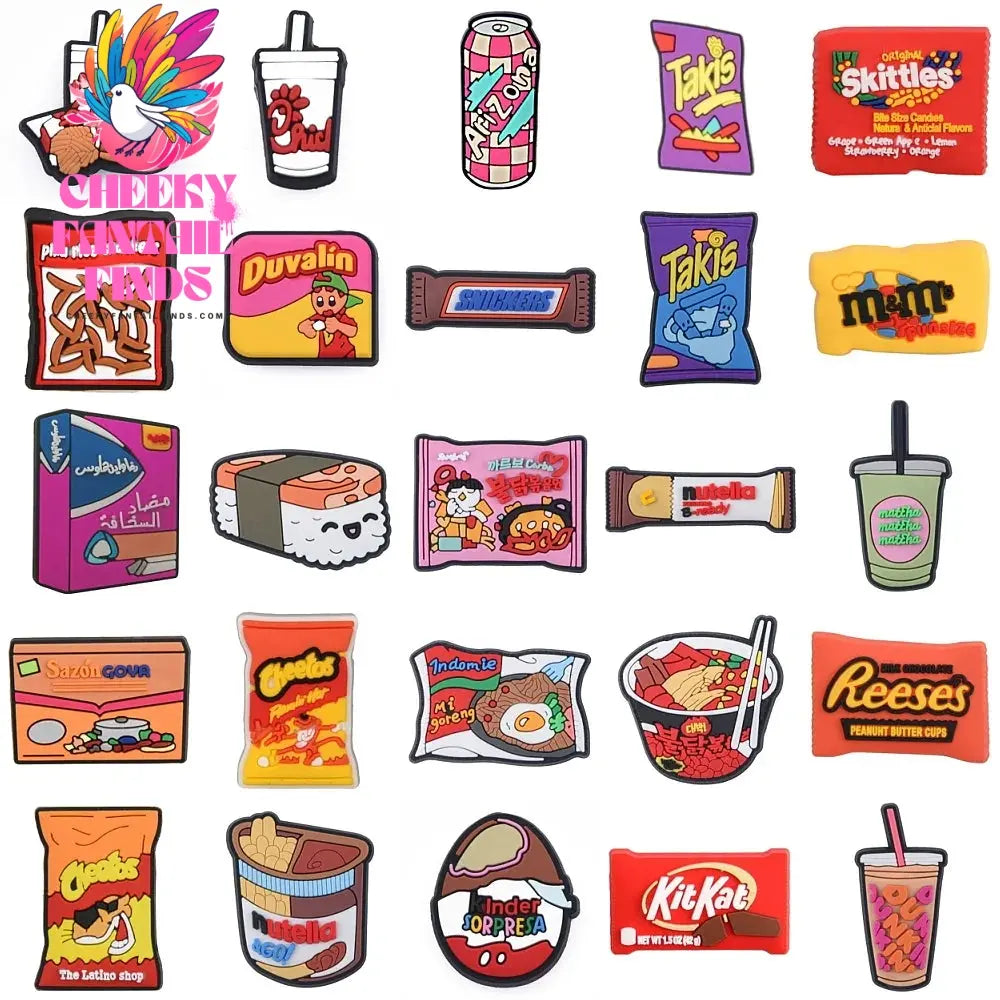 Food Shoe Charms Drink Shoes Decoration Accessoriesfor Girls Boys Kids Wen Women Party Favor Gifts Cheeky Fantail Finds