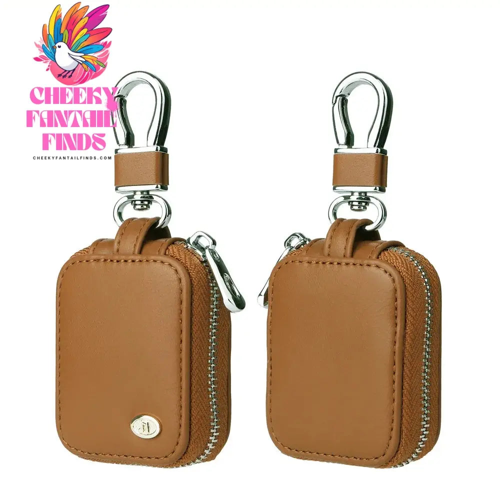 For Airpods 4 2024 Case Carrying Pouch PU Leather Bag Shockproof Earpods Cover Universal Bag Headphone Storage For AirPods Case Cheeky Fantail Finds