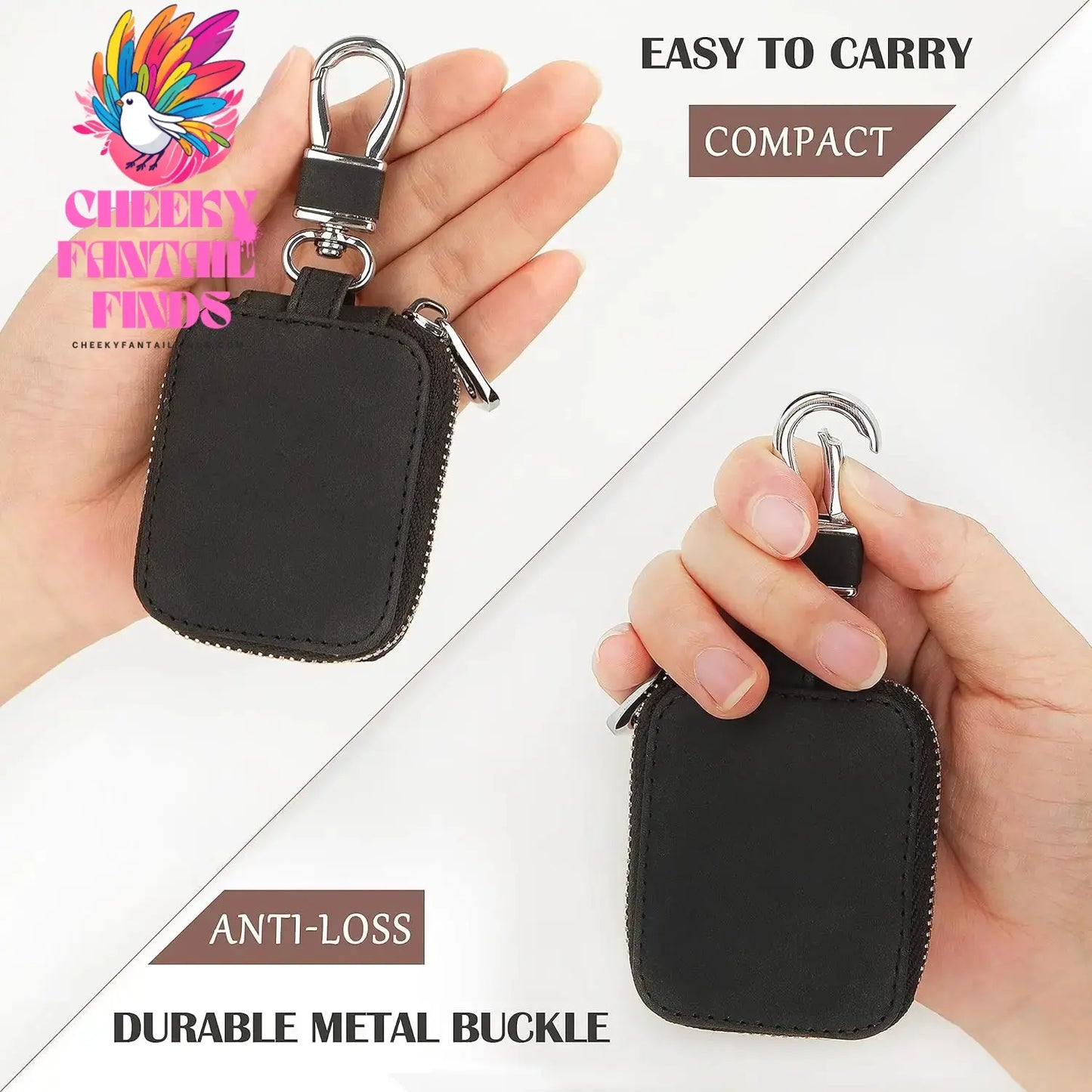 For Airpods 4 2024 Case Carrying Pouch PU Leather Bag Shockproof Earpods Cover Universal Bag Headphone Storage For AirPods Case Cheeky Fantail Finds