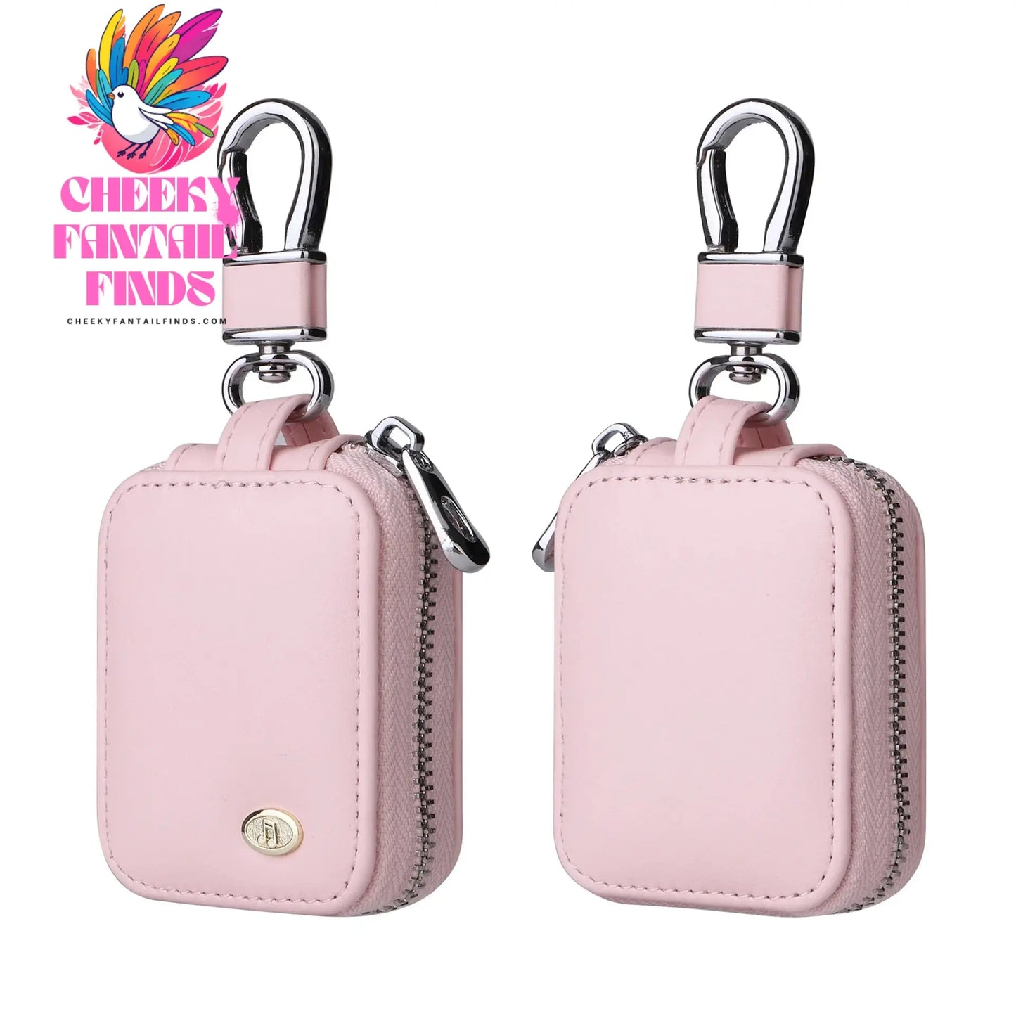 For Airpods 4 2024 Case Carrying Pouch PU Leather Bag Shockproof Earpods Cover Universal Bag Headphone Storage For AirPods Case Cheeky Fantail Finds