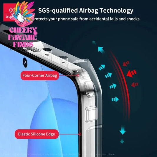 For Xiaomi Poco X6 Pro Case For Poco X6 Transparent Phone Cover Shockproof Bumper Protective Shell Cases Luxury Casing Cheeky Fantail Finds