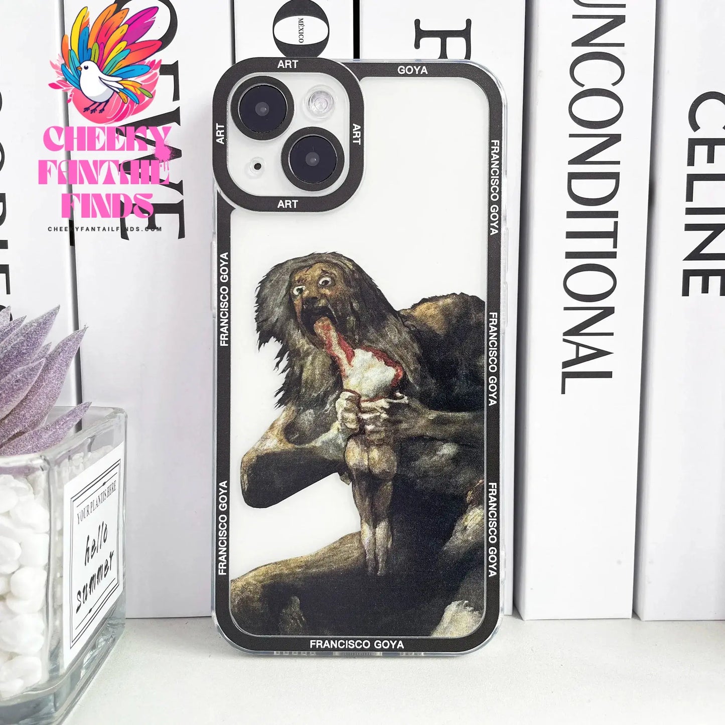 Francisco Goya Van Gogh Skeleton Art Aesthetic Phone Case For iPhone 16 15 14 13 12 11 Pro Max Mini Plus Clear Soft Cover Cheeky Fantail Finds