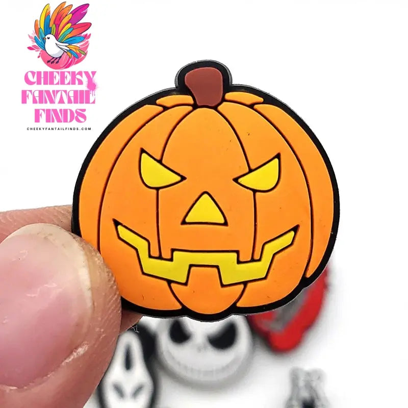 Funny 1PCS Halloween Series Cartoon Ghosts Skeleton PVC Shoe Charms DIY Candy Accessories Decorate Kids Unisex Party Gift Cheeky Fantail Finds