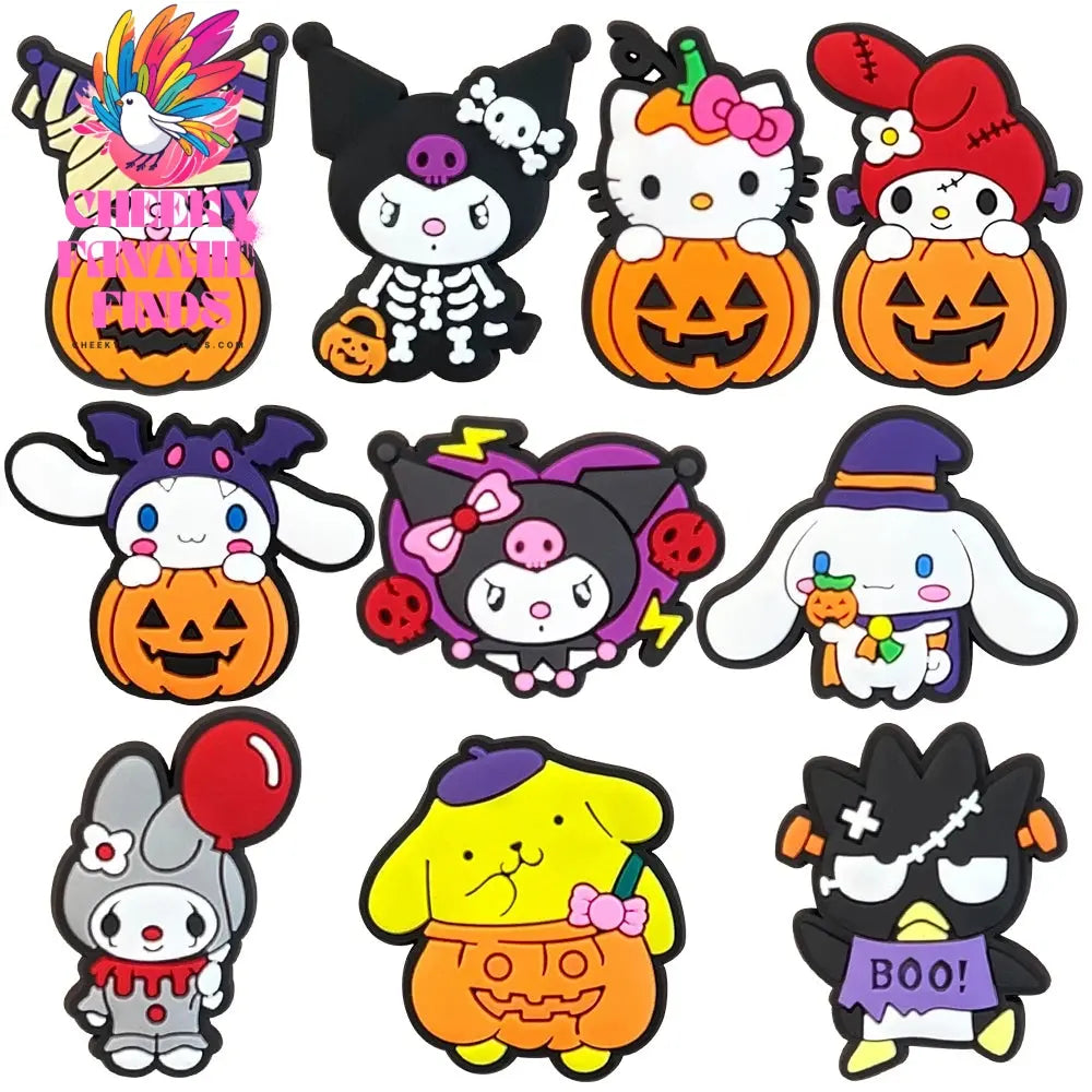 Funny 1PCS Halloween Series Cartoon Ghosts Skeleton PVC Shoe Charms DIY Candy Accessories Decorate Kids Unisex Party Gift Cheeky Fantail Finds