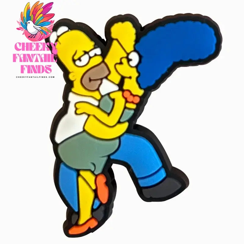 Funny Cartoon comedy Yellow Shoe Charms Family Characters PVC 1PCS Fashion Sandals Pin DIY Accessories Decorate Boys kids Gifts Cheeky Fantail Finds