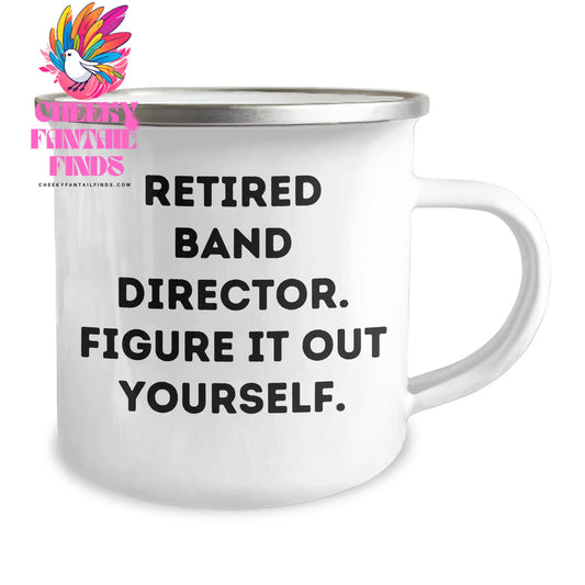 Funny Gifts for Band Directors from Men, Unique Camping Mug with 'Figure It Out Yourself' Quote, Father's Day Unique Gift Ideas - Image 2