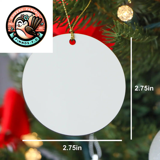 Funny Jack Russell Terrier Dog Mom Christmas Circle Ornament Gifts from Friends, Family, or Coworkers for Jack Russell Terrier Dog Lovers - Image 2