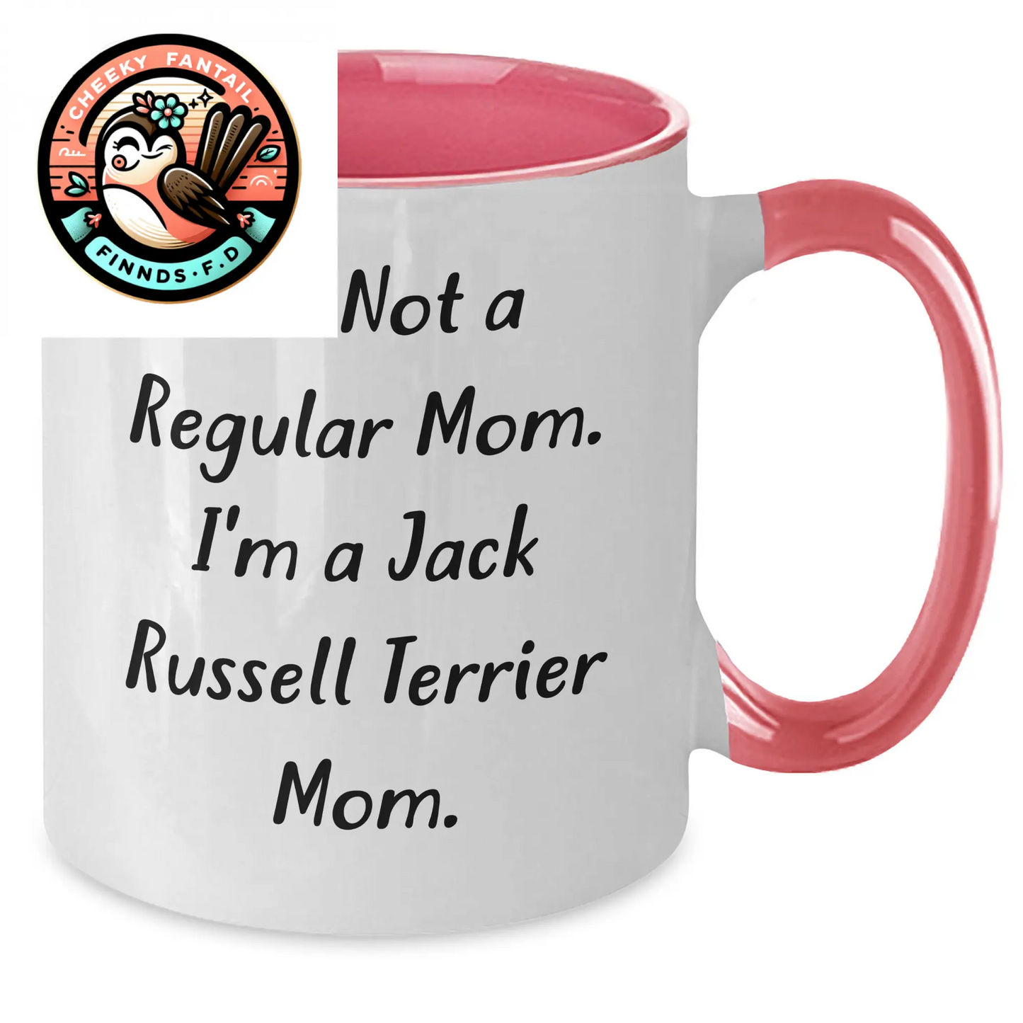 Funny Jack Russell Terrier Dog Mom Two Tone Coffee Mugs, Gifts from Friends and Family on Father's Day, Unique Morning Mug for Jack Russell Terrier Dog Lovers - Additional