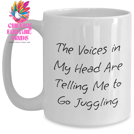 Funny Juggling Gifts for Men from Friends, Unique White Coffee Mugs with Quote, Father's Day Unique Gifts - Main