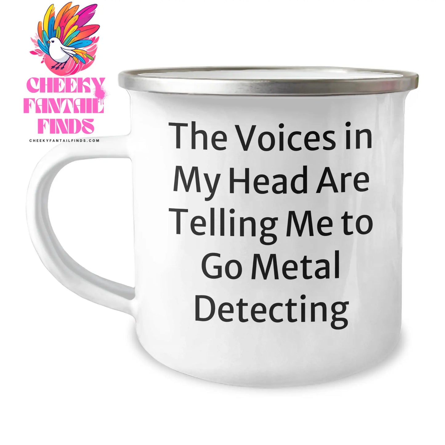 Funny Metal Detecting Gifts from Friends, Gifts for Metal Detecting Women, 12 oz Camping Mug with Humorous Quote, Perfect Mother's Day Unique Gifts - Image 1