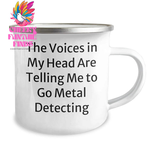 Funny Metal Detecting Gifts from Friends, Gifts for Metal Detecting Women, 12 oz Camping Mug with Humorous Quote, Perfect Mother's Day Unique Gifts - Image 2